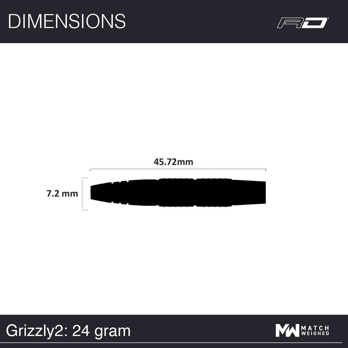 Reddragon Grizzly 2 90% Steeldarts 24 Gramm Steeldarts
