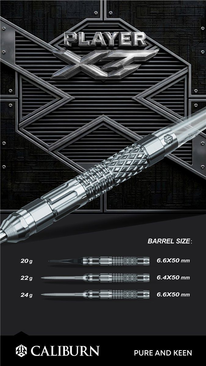 Caliburn Player XT 90% Steeldarts 22/24 Gramm Steeldarts