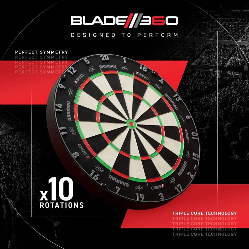 WINMAU Dartboard Blade 6 360 Bristle Board