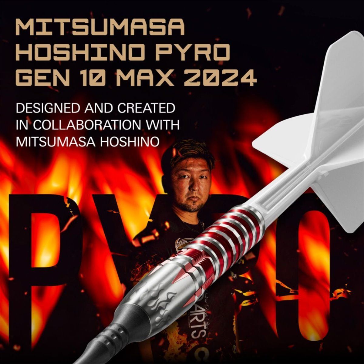 Target Mitsumasa Hoshino Pyro Gen 10 G10 MAX Softdarts 19 Gramm Softdarts
