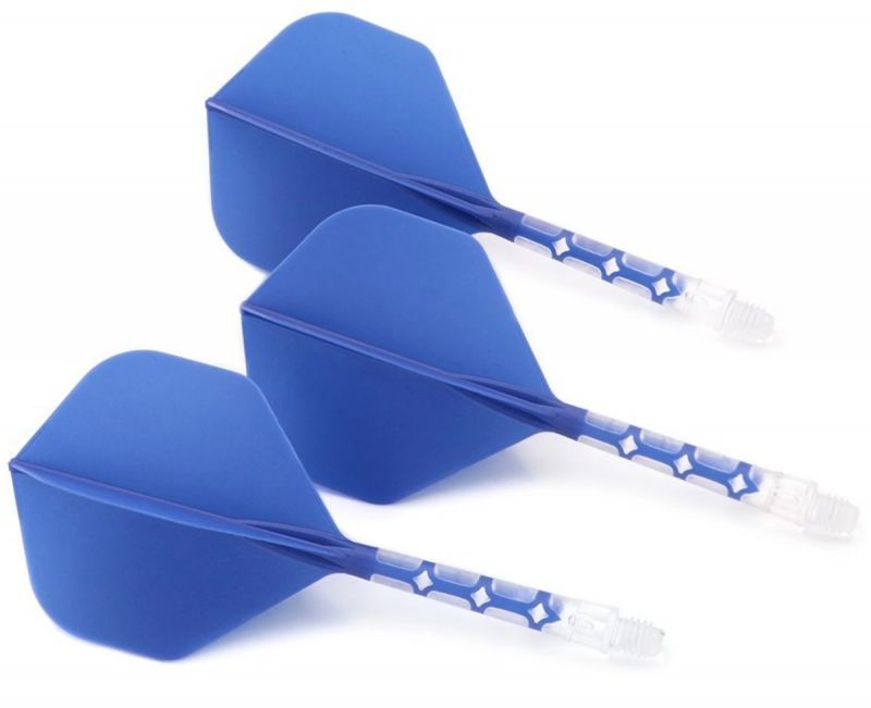 Cuesoul aletta per freccette/Asta ROST T19 Aletta Blu/Trasparente Standard Flights