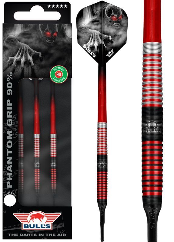Bull's Phantom Grip 90% Red PCT 22 Gramm Softdarts