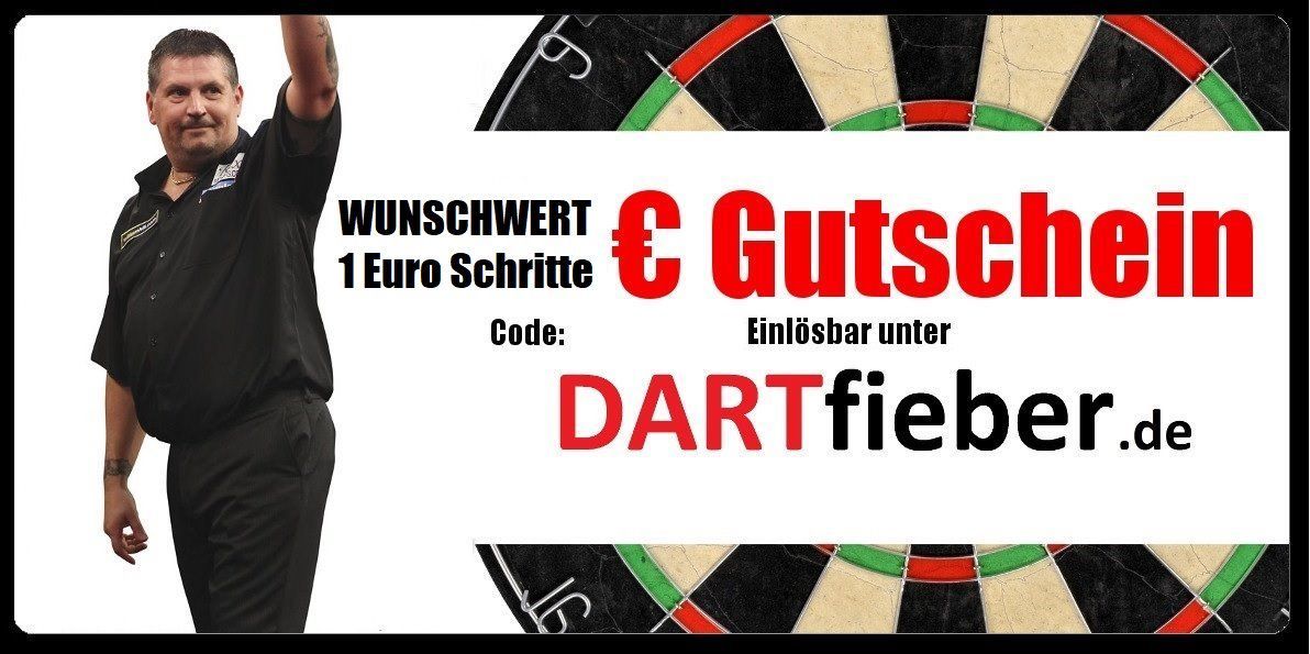 10 20 30 40 50 100 Euro Dart-Gutschein Geschenkidee