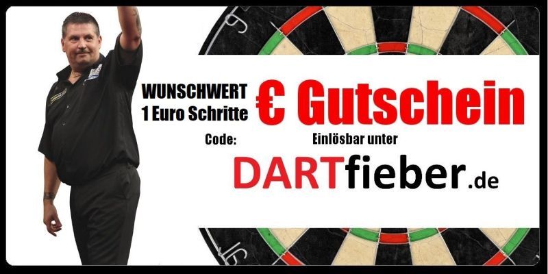 10 20 30 40 50 100 Euro Dart-Gutschein Geschenkidee