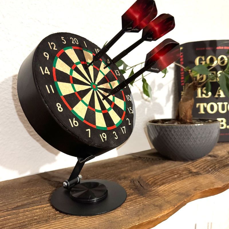 Karella Mini Dartboard Bulli & 2 Set Mini-Darts Bristle Board