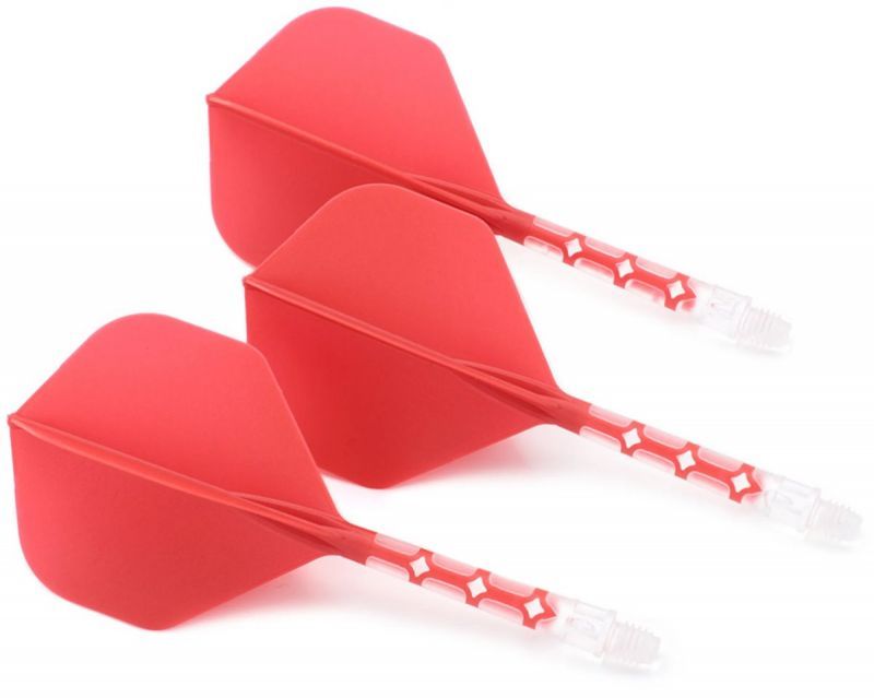 Cuesoul aletta per freccette/Asta ROST T19 Aletta Rosso/Trasparente Standard Flights