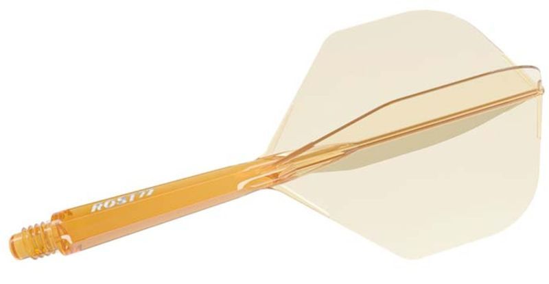 Cuesoul aletta per freccette/Asta ROST 77 Trasparente Orange Small Standard Flights