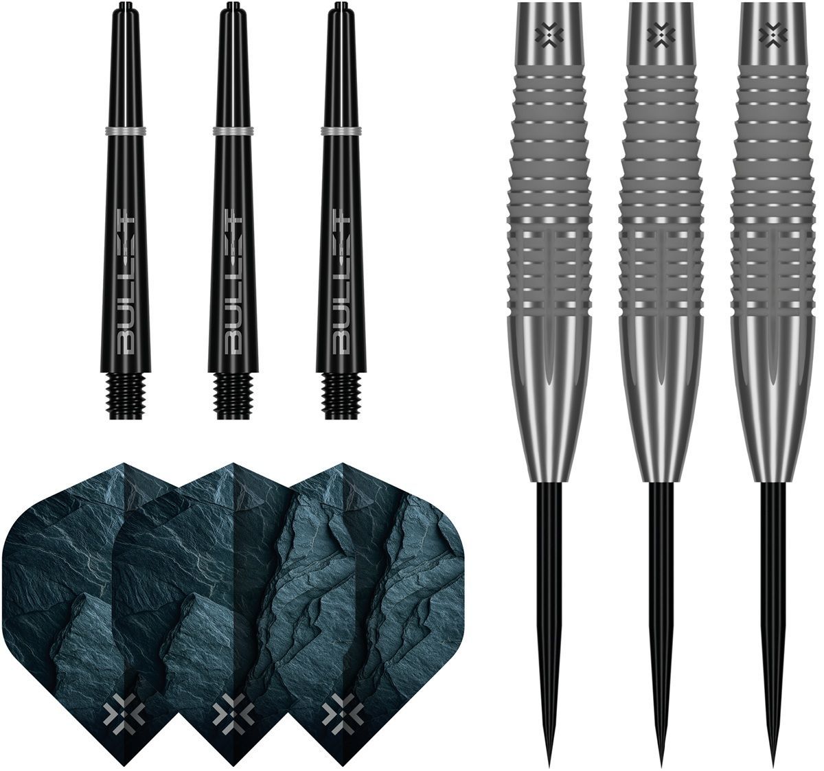 Bullet Monolith 90% Freccette Steel Tip 23/25/27 Grammi Steeldarts