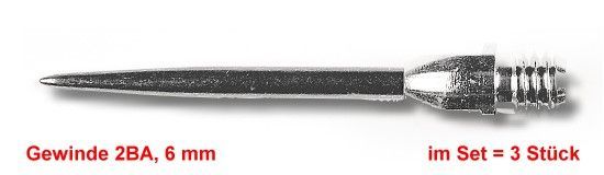 METALLSPITZEN für Softdarts, im SET mit 3 Stück Steeldart Spitzen