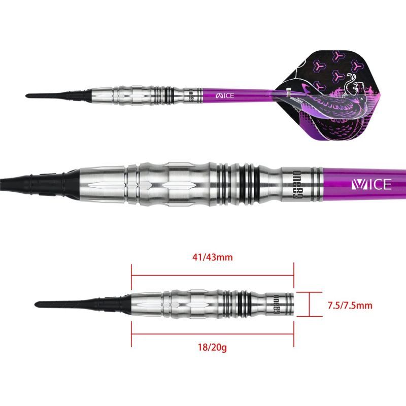 One80 Jelle Klaasen V2 VHD Softdarts 18/20 Gramm Softdarts