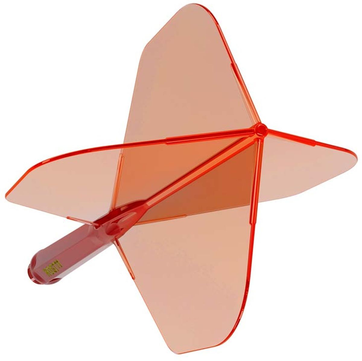 Cuesoul Dart Flight/Shaft ROST 77 Clear Red Small Standard Flights