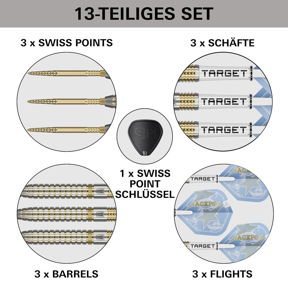 Target Adrian Lewis Showdown SP 95% Steeldarts 23/25 Gramm Steeldarts