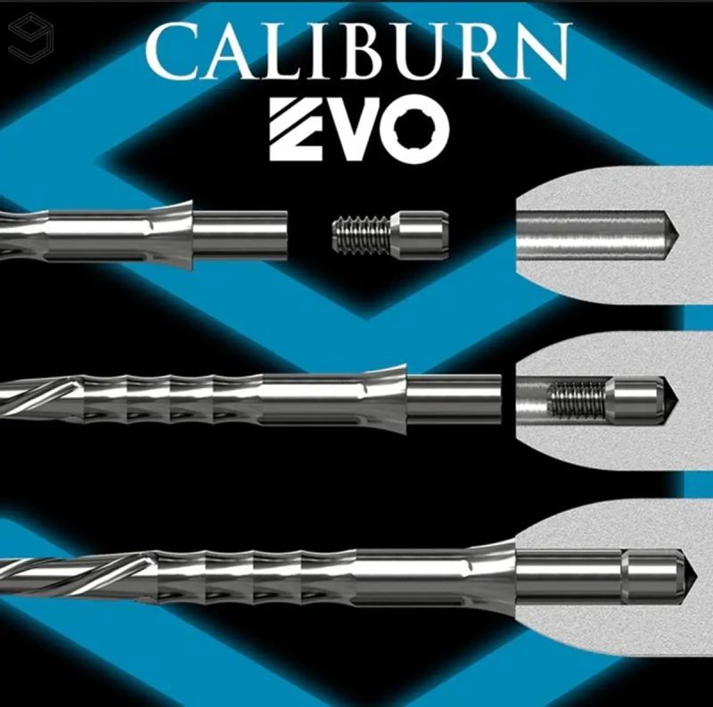 Caliburn EVO Point Ripple No Lip Silber/Schwarz/Gold 28/32mm Wechselspitzen