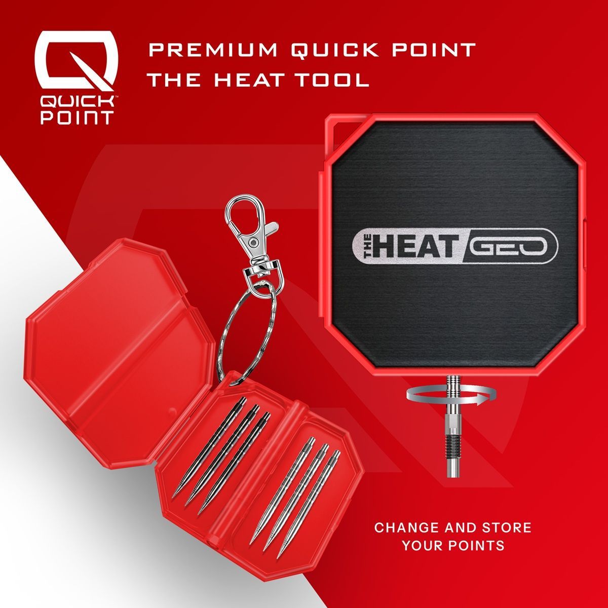 Harrows Damon Heta GEO Quick Point 90% Steeldarts 22/23/24/25 Gram Steeldarts