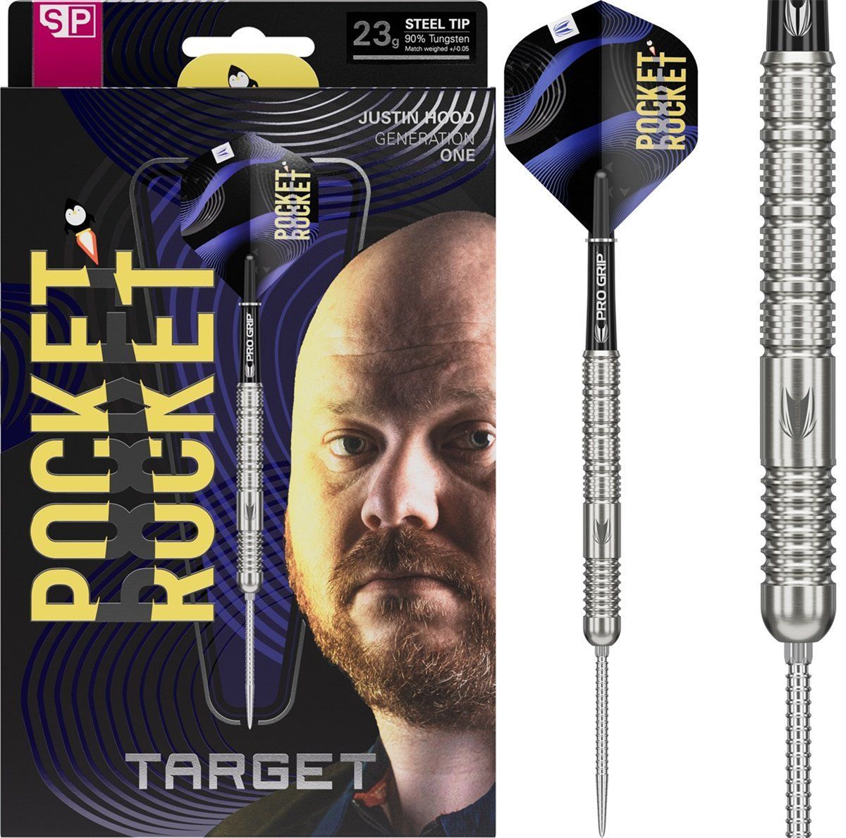 Target Justin Hood SP 90% Steeldarts 23 Gram Steeldarts