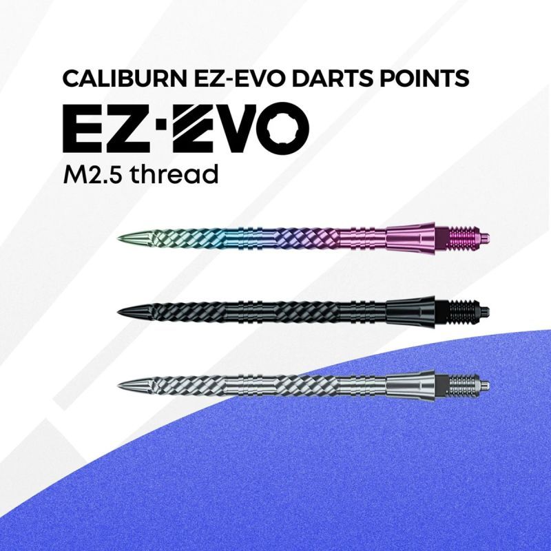 Caliburn EZ EVO Points Helix Groove Silber 28/32/36/40/45/50 mm Wechselspitzen