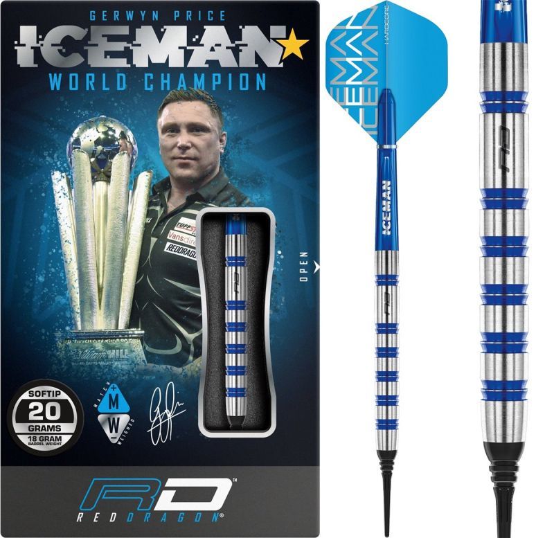 RedDragon Gerwyn "Iceman" Price Challenger Softdarts 20 Gramm Softdarts