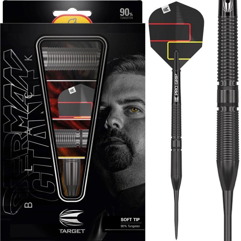 Target Gabriel Clemens Black 90% Fléchettes à pointe acier 21/23 Grammes Steeldarts