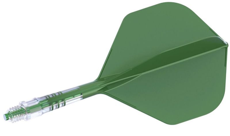 Cuesoul aletta per freccette/Asta ROST T19 Carbon Asta Verde/Verde Standard Flights
