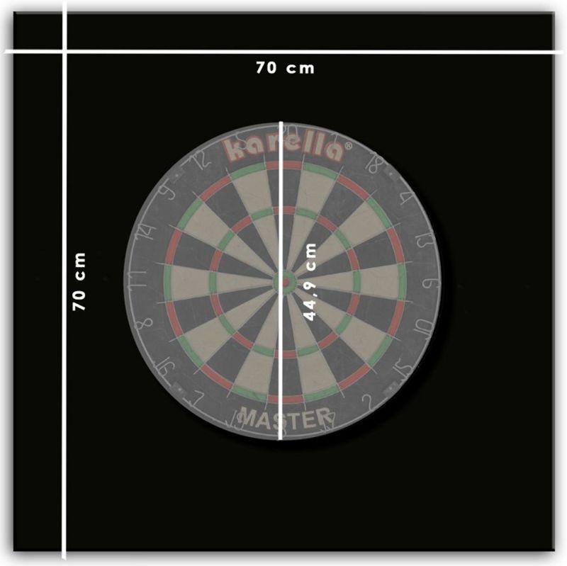 Karella Quadro 4-Piece Square Dartboard Surround / Catch Ring Steel Dartscheibe Auffangring