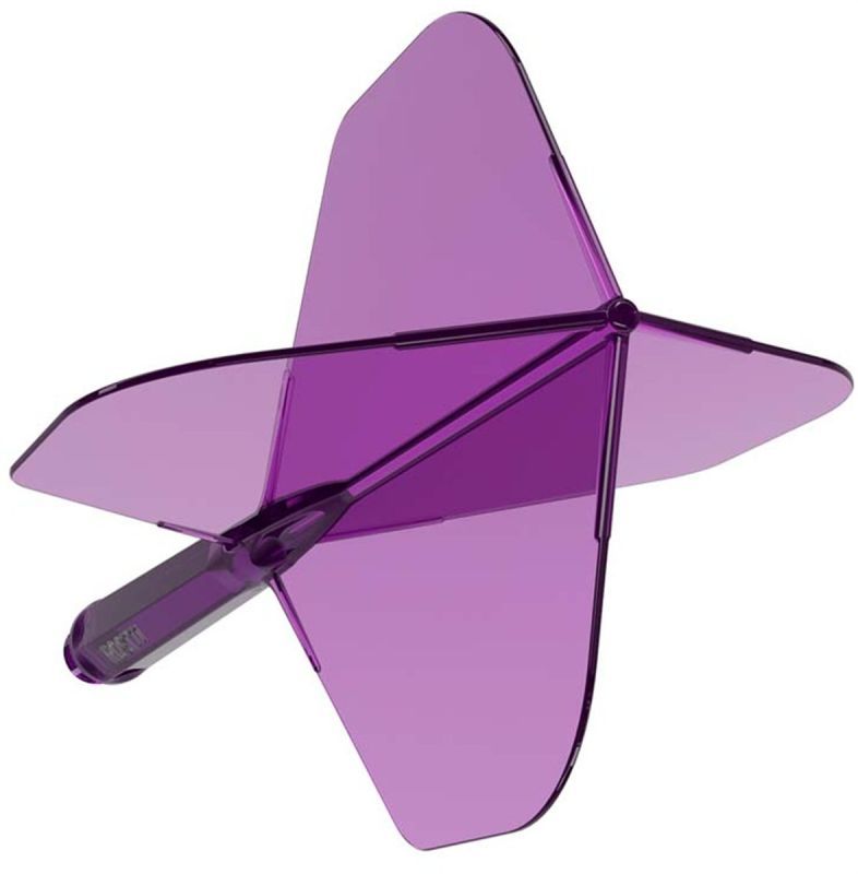 Cuesoul Dart Flight/Shaft ROST 77 Transparent Lila Small Standard Flights