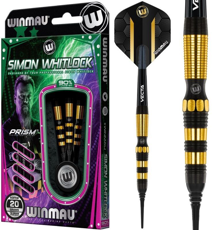 Winmau SIMON WHITLOCK 2022 Dynamic Edge Softdarts 20 Gramm Softdarts