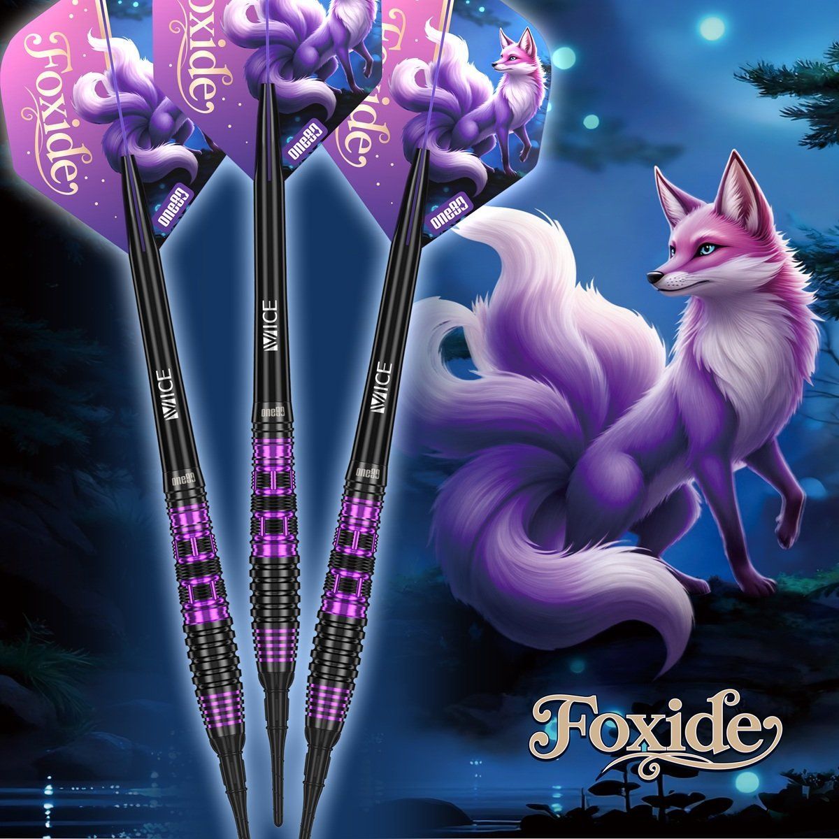 ONE80 Foxide F2 90% Softdarts 18/20 Gramm Softdarts