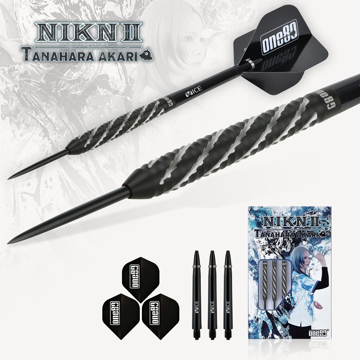 ONE80 Akari Tanahara V2 90% Steeldarts 23 Gram Steeldarts