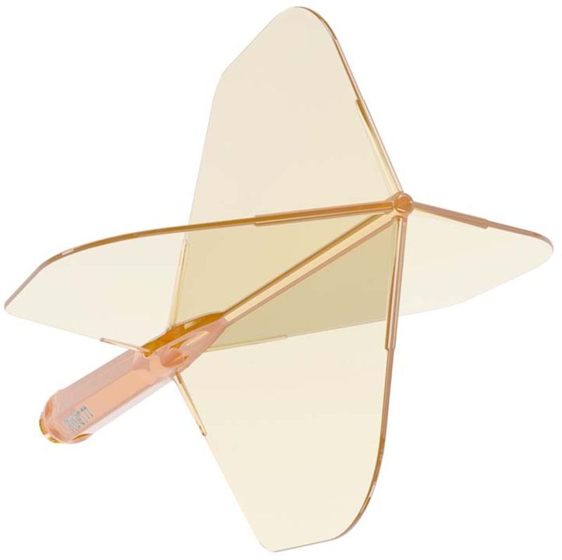 Cuesoul Dart Flight/Shaft ROST 77 Transparent Orange Small Standard Flights