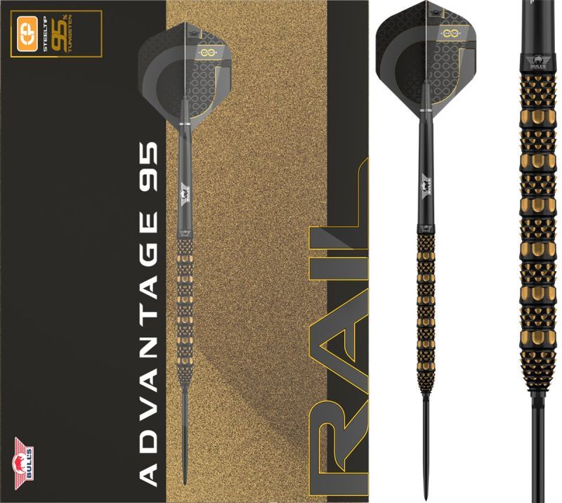 Bull´s Advantage Rail CP 95% Steeldarts 22/23/24 Gramm Steeldarts