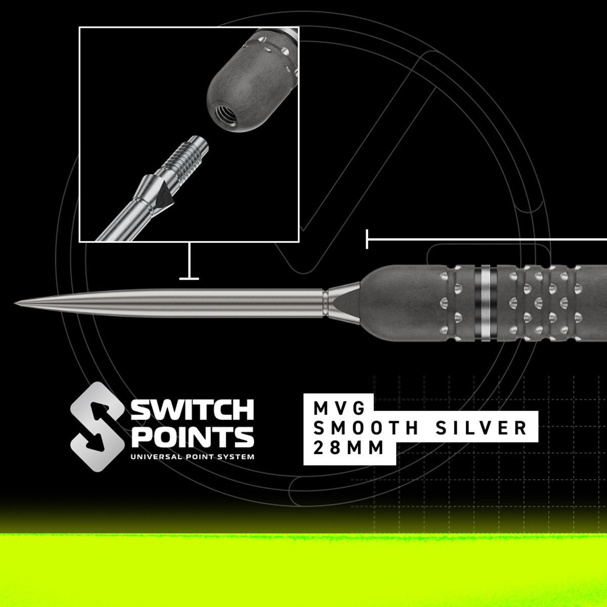Winmau Michael van Gerwen TS-PRO Switch Point 90% Steeldarts 23/24/25 Gramm Steeldarts