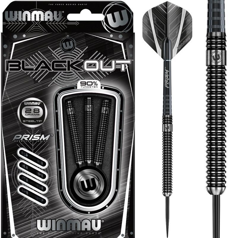 Winmau Blackout M2 Steeldart 21/22/23/24/25/26/28 Gramm Steeldarts
