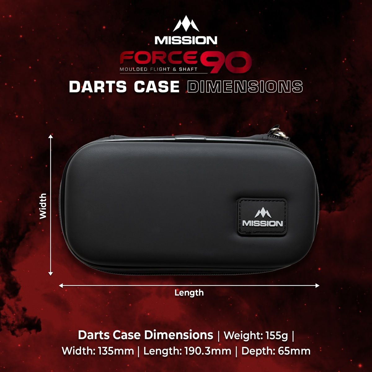 Custodia per freccette in EVA Mission Force 90 Dart Tasche