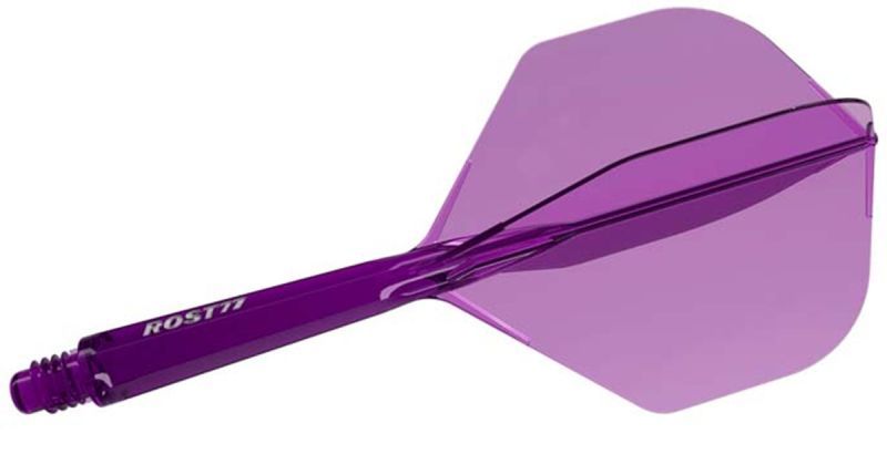 Cuesoul aletta per freccette/Asta ROST 77 Trasparente Viola Small Standard Flights