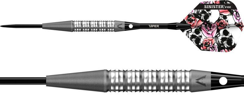 Viper Sinister S4 Sandblasted Reverse Cut 95% Steeldarts 22/24/26 Gram Steeldarts