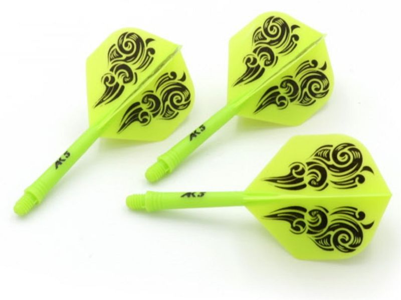 Cuesoul Dart Flight/Shaft AK5 Cloud Green Standard No2 Flights