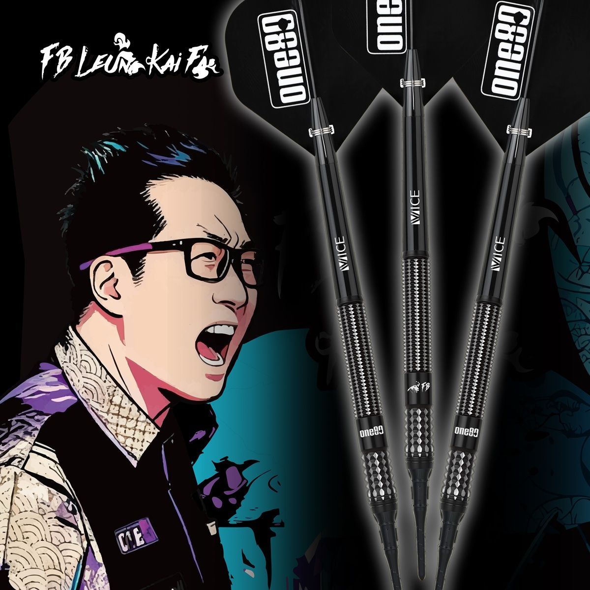 One80 FB Leung V3 Signature Dart 90% Softdarts 18 Gram Softdarts