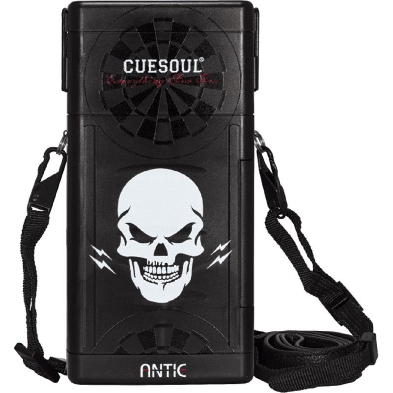 Cuesoul Hard Dart Case Black Skull Dart Tasche