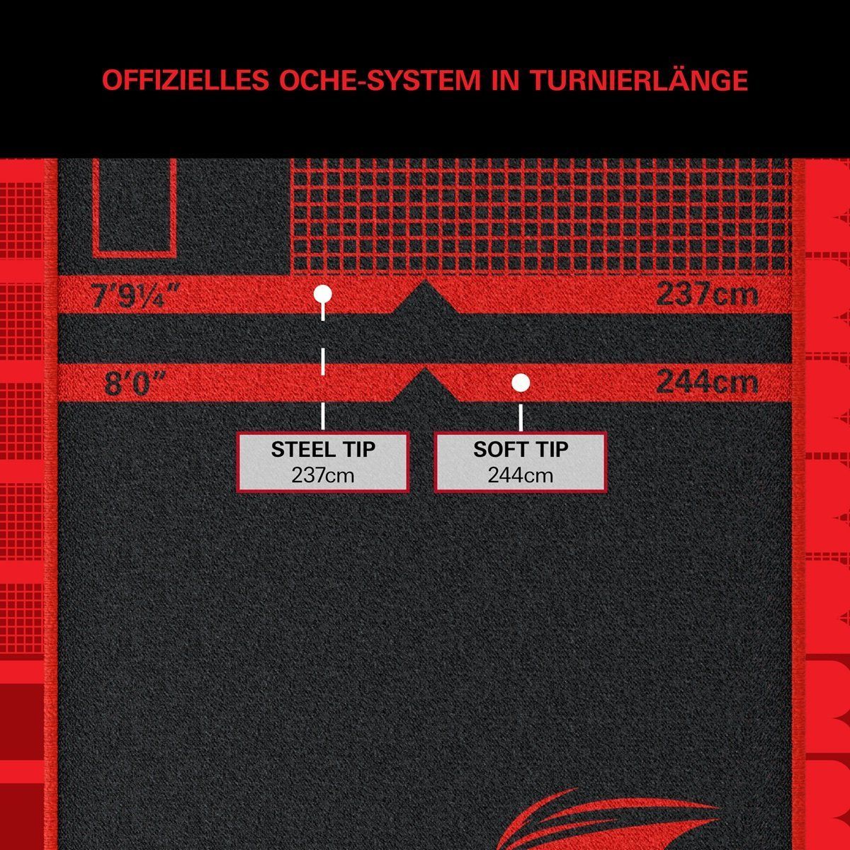 Target TOR DART MAT Teppich 300 x 60 cm Dart Schutzmatte