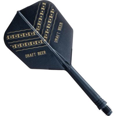 Cuesoul Dart Flight/Shaft AK5 Draft Bear Schwarz M Standard No2 Flights