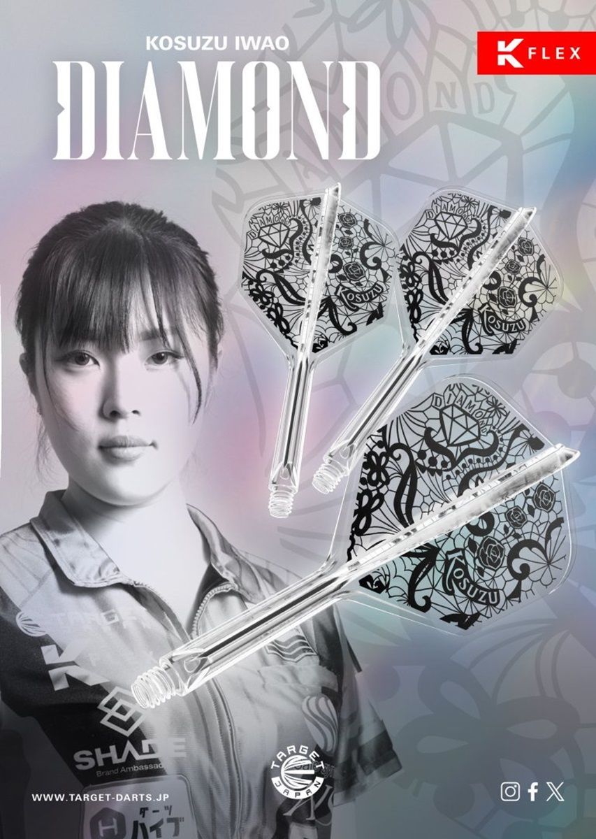 Target Japan Diamond Kosuzu Iwao K-Flex Shaft/Flight System Shape No6 Shafts