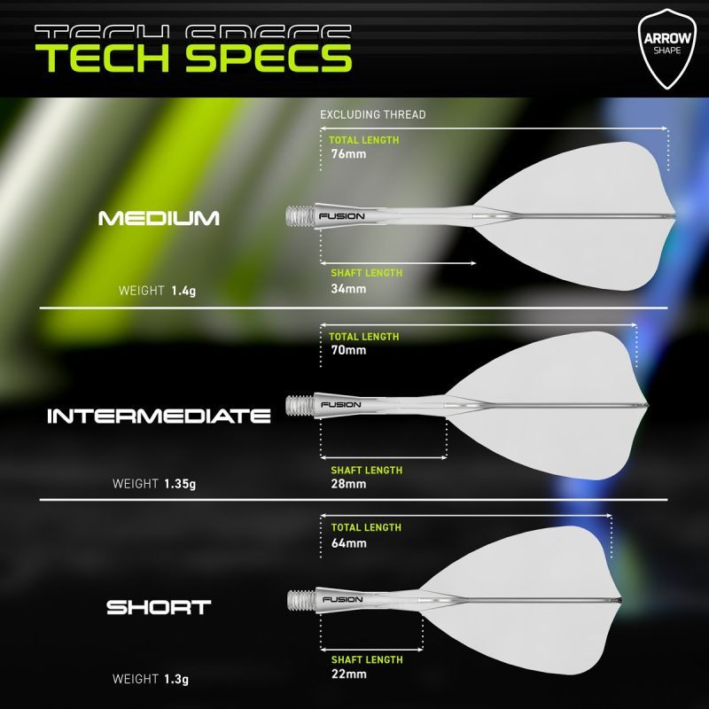 Winmau Fusion Integrated Flight & Shaft System Arrow Shafts