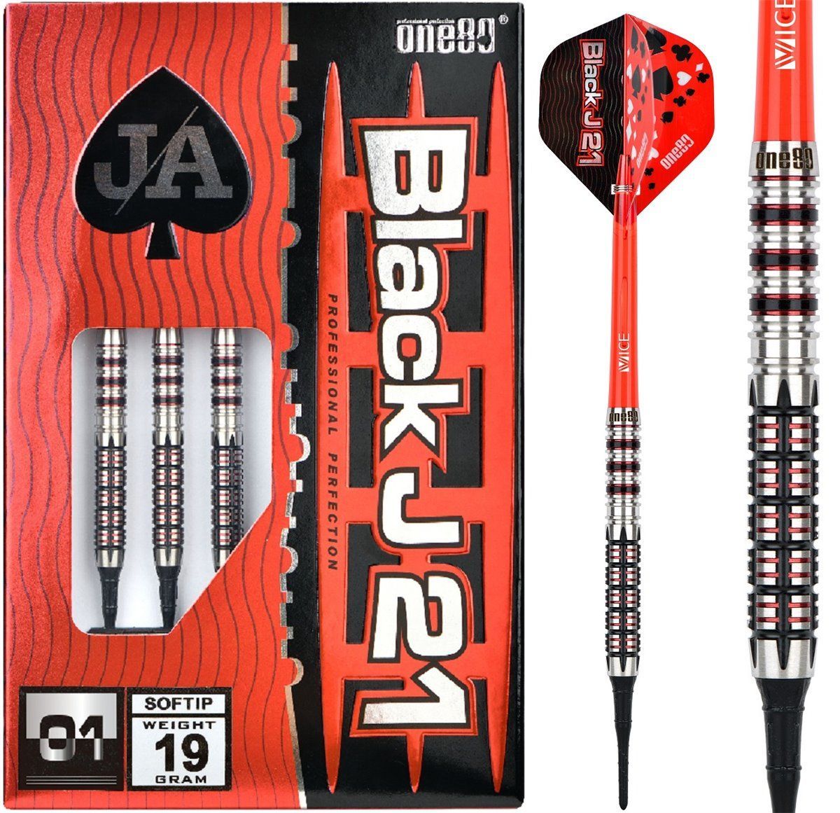 One80 Black J21 01 19 Gramm Softdarts Softdarts