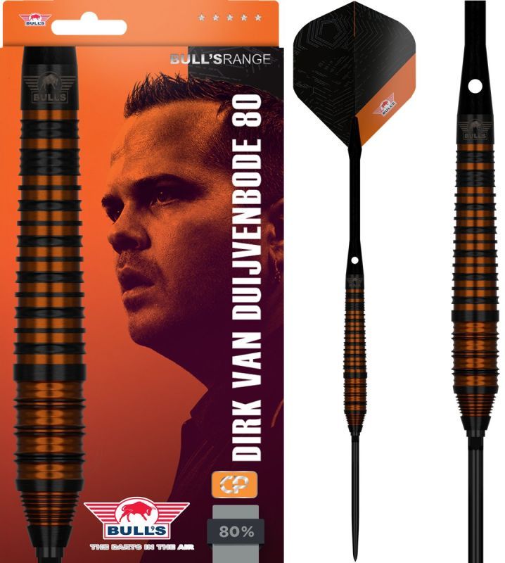 Bull´s Dirk van Duijvenbode Black CP 80% Steeldarts 22/24 Gramm Steeldarts