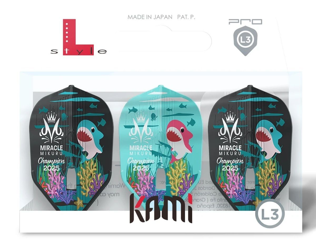 L-Style Champagne Flights Pro Kami Signature Mikuru Muramatsu 2025 Champion L3 Shape Flights