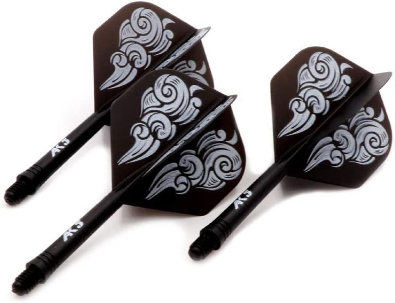 Cuesoul Dart Flight/Shaft AK5 Cloud Black Standard No2 Flights