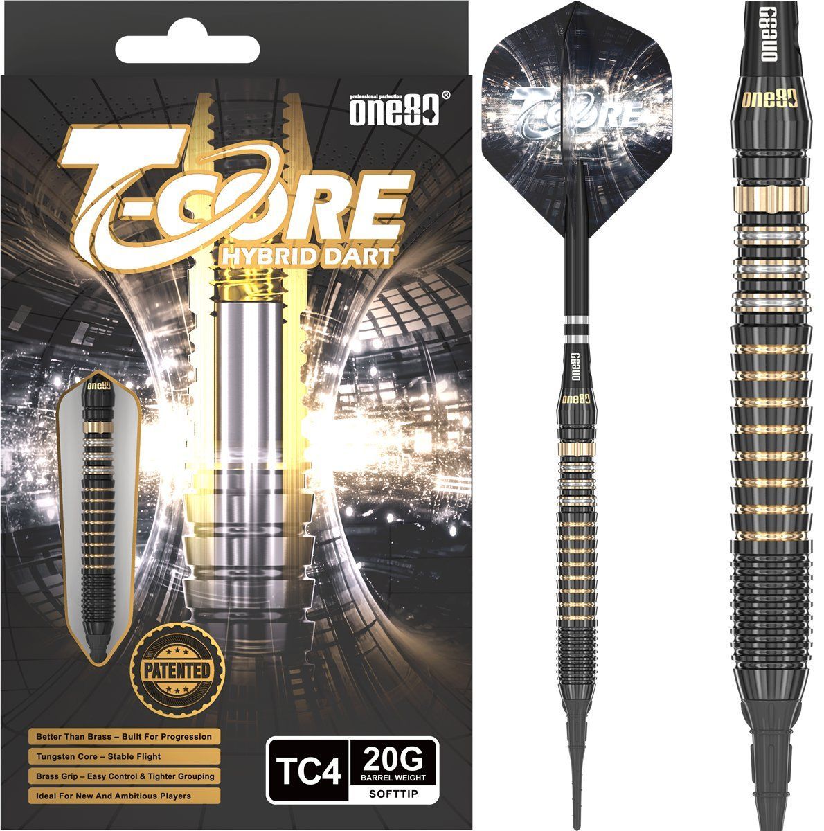 ONE80 T-Core TC4 Softdarts 20 Gramm Softdarts