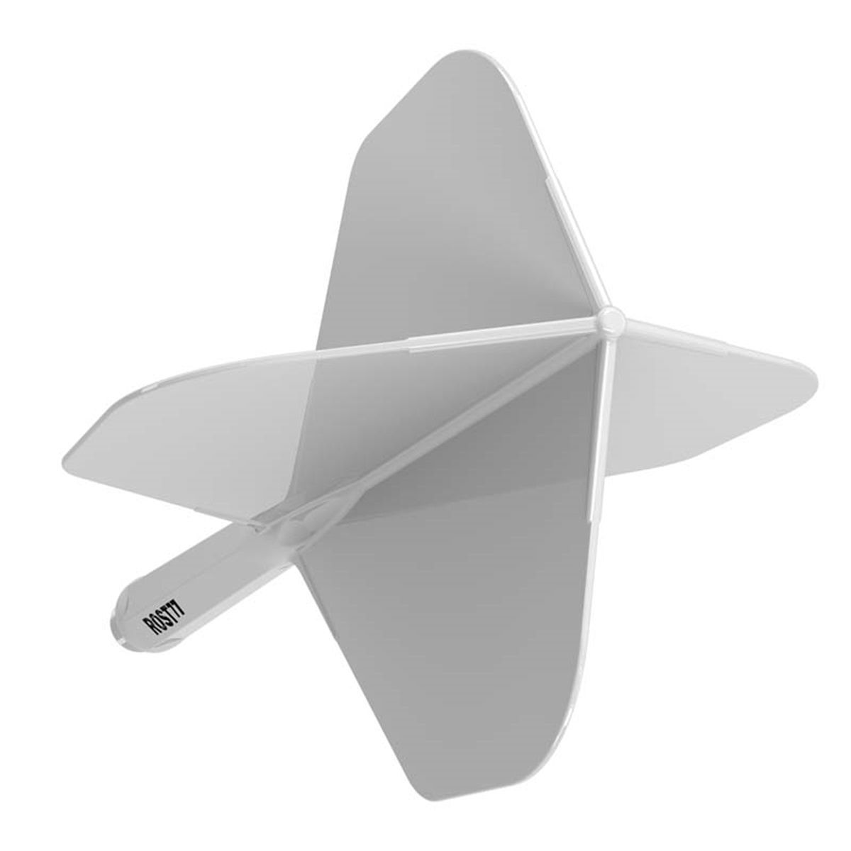 Cuesoul aletta per freccette/Asta ROST 77 Bianco standard grande Flights
