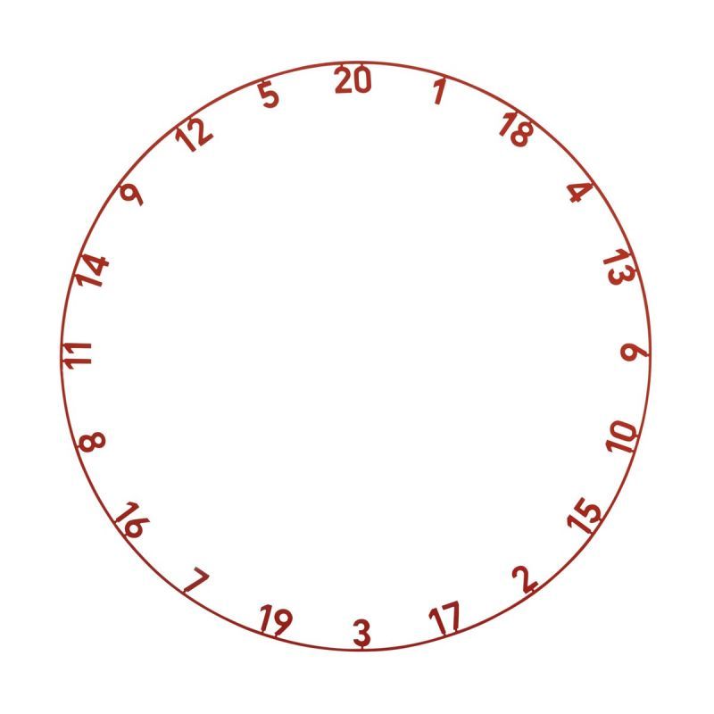 Precise180 Endorphine Zahlenring für Dartboard Zubehör Dartboard