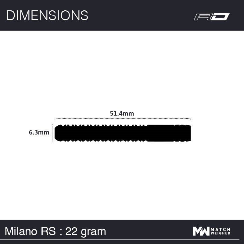 Reddragon Milano RS Steeldarts 22 Gramm Steeldarts
